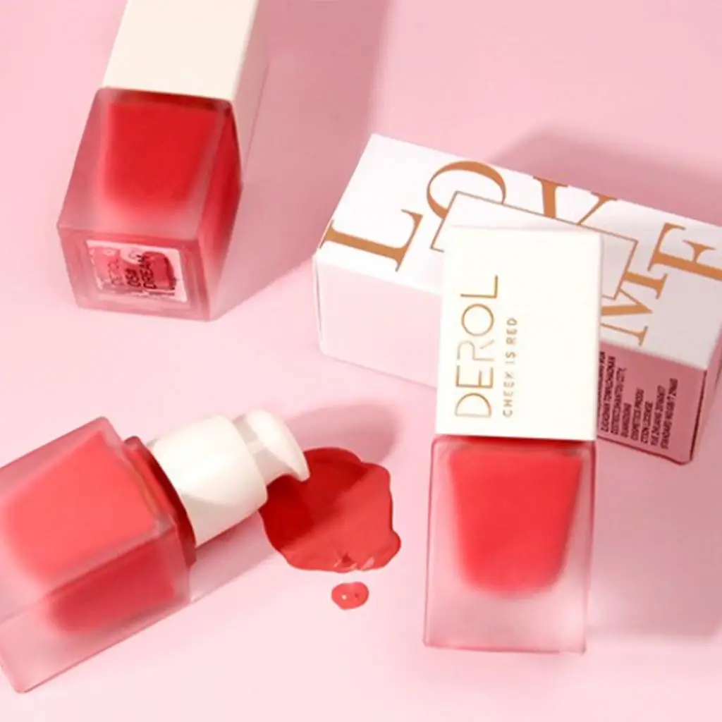 

Portable Non-Greasy Cream Blush Professional Face Liquid Blusher for Girl