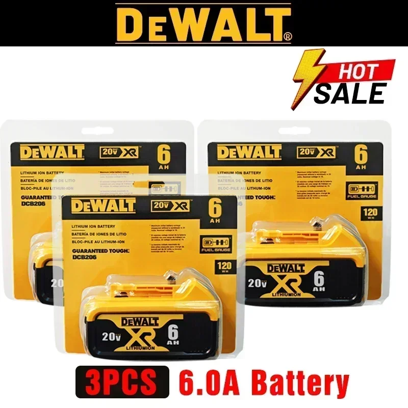 

Original DeWalt 6Ah/5Ah/ 20V battery replaceable DCD887 DCD805 DCF860 Dcd796 DCG406 DCF880 DCF512 DCD805 power tools battery