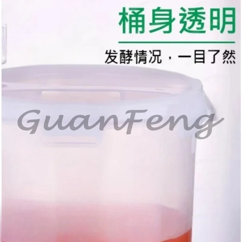 Fermenter: 28L transparent barrel, V-shaped bottom, thick wall