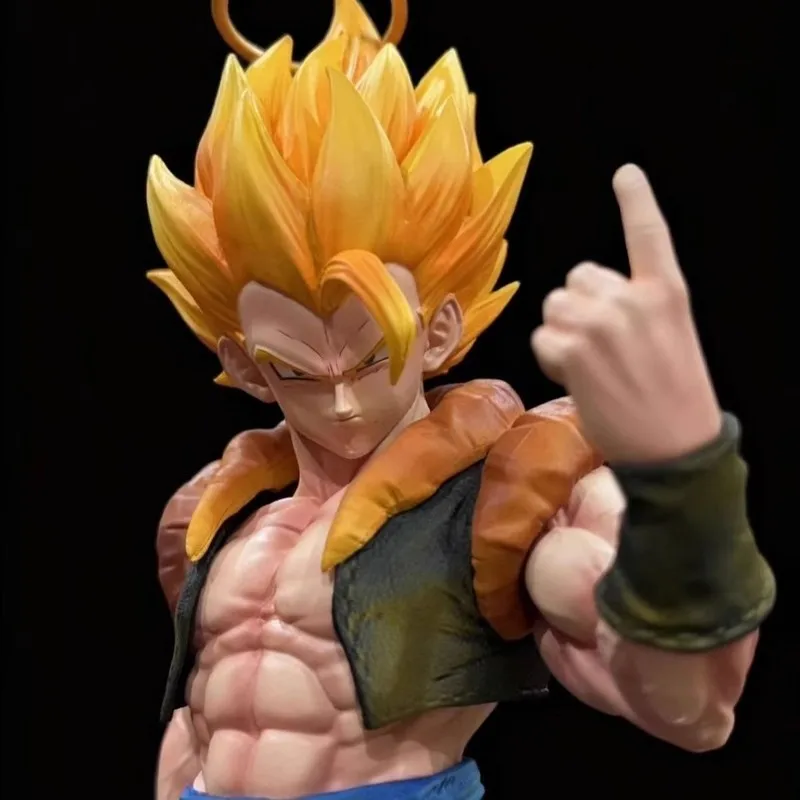 

В наличии Статуя JG 32 см/12,6 дюйма Dragon Ball Gogeta Рисунок Super Saiyan Gogeta ПВХ Фигурки Коллекция Модель Игрушки Подарки