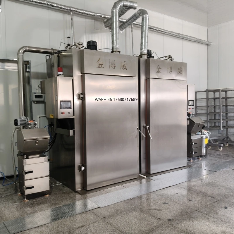 New Large Capacity Multifunctional Automatic Meat Smokehouse Smoker Oven  for Sausage Meat Line in Food Factory
