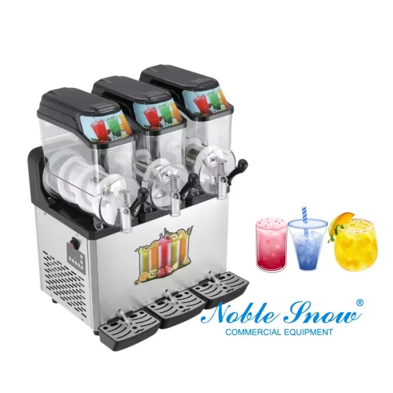 Commercial Mini Electric 220V 500W Multi-Plug Frappe Slush Machine Multi-Function Stainless Steel Frozen Drink Maker