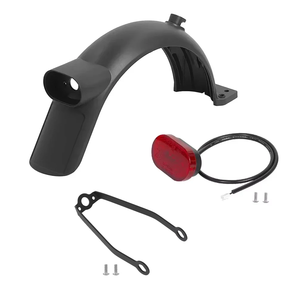

4 Lite E-Scooter Rear Fender with Hook Lock for Xiaomi 4 Lite Rear Mudguard Tire Splash Guard Back Wing Brake Tail Light Parts