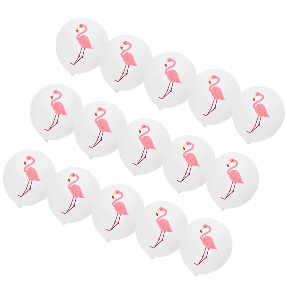 

50 Pcs Party Decoration Balloons Hawaiian Latex Summer Supplies Pineapple Printing