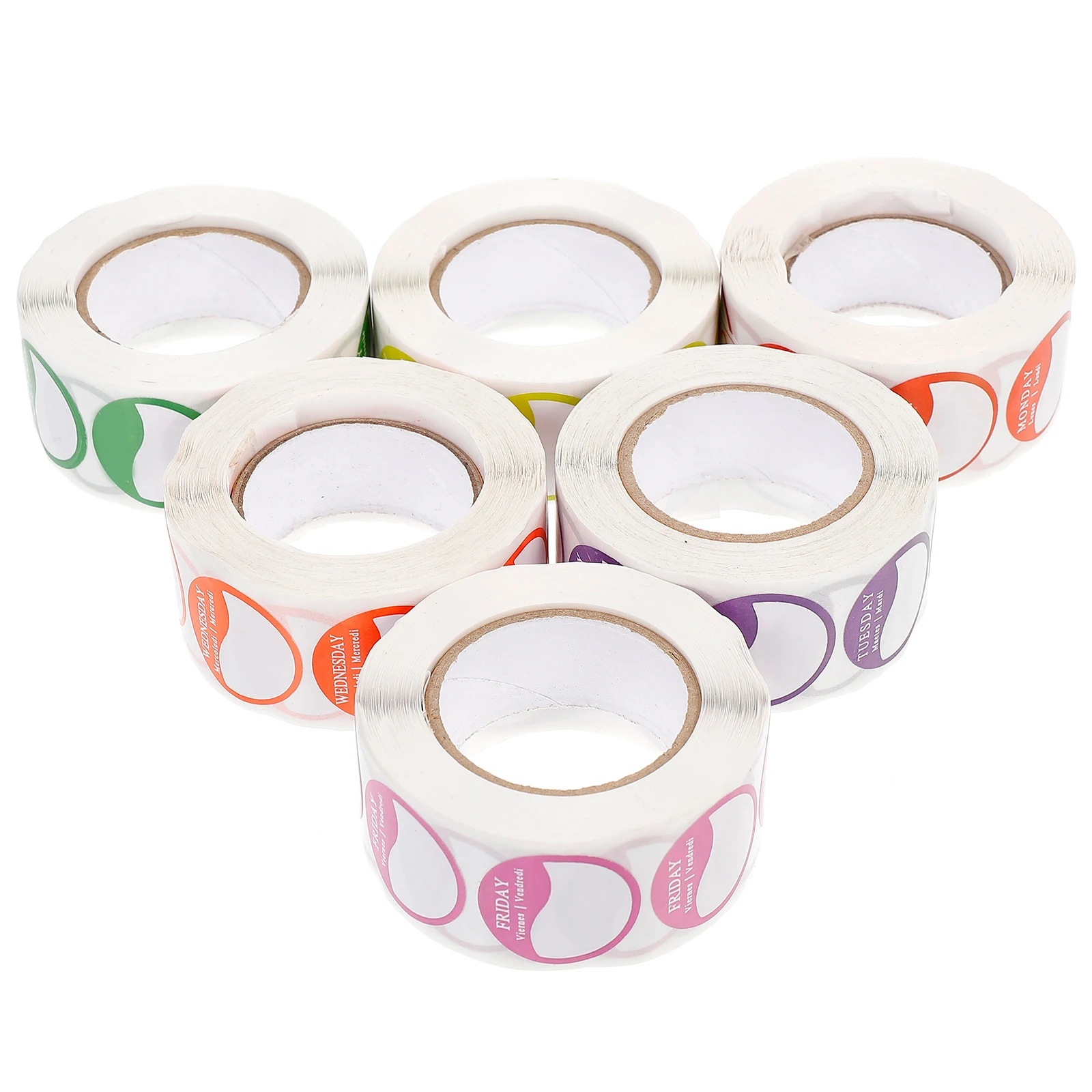 

7 Rolls Christmas Week Label Sticker Kitchen Stickers Food Labels for Restaurant