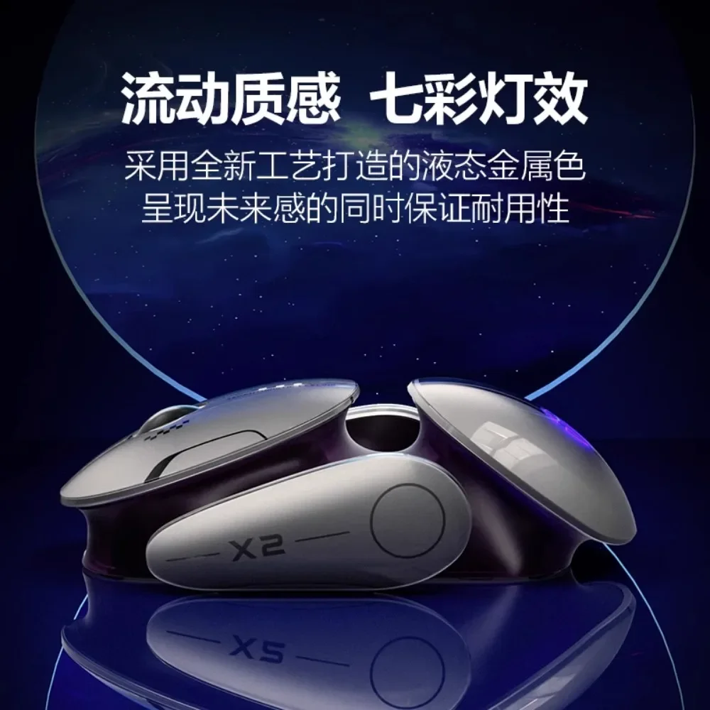 Inphic X2 Bluetooth wireless mouse, silent rechargeable office game e-sports high value 2400dpi Sense of technology high-quality