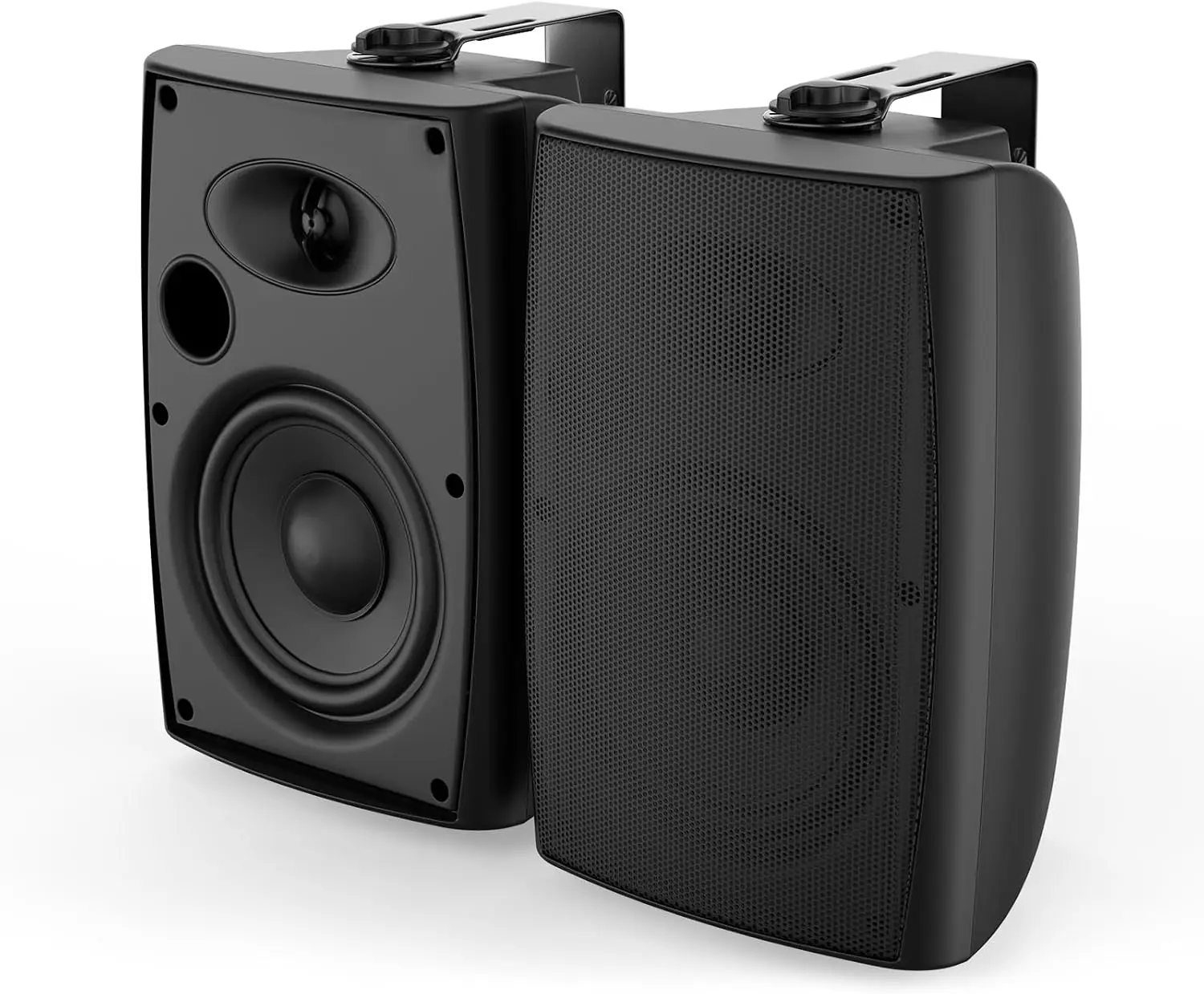400W 6.5 Inch Passive Outdoor Speakers Wired Waterproof,2 Way Wall Mounted Speakers with Powerful Bass for Patio Home Indoor