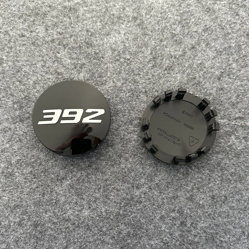 4pcs 63mm Car Logo Wheel Center Hub Caps Rim Cover Emblem Sticker for  Charger Challenger Hell Cat SRT Chrysler 300C view 3