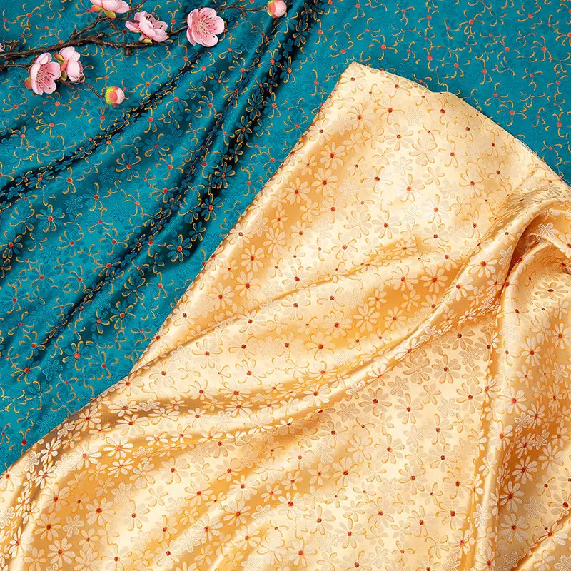 

Оранжевая маргаритка, жаккардовая парчовая ткань, китайский стиль, милая подушка ручной работы, рамка для рукоделия, кошелек, материал «сделай сам», смешанная оптовая продажа