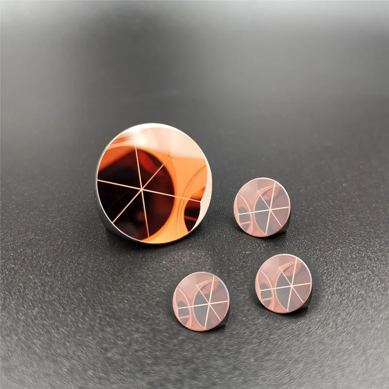 K9 Glass Copper-Coated Corner Cube Prism 12.7/25.4/38.1mm for Total Station Optical Experiments