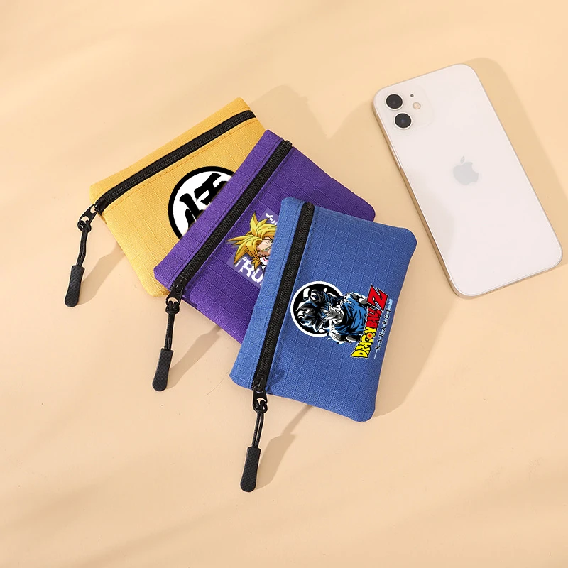 

Dragon Ball Coin Purse Lightweight Portable Oxford Cloth Wallet Outdoor Hiking Camping Mini Zipper Wallet Friend's Birthday Gift