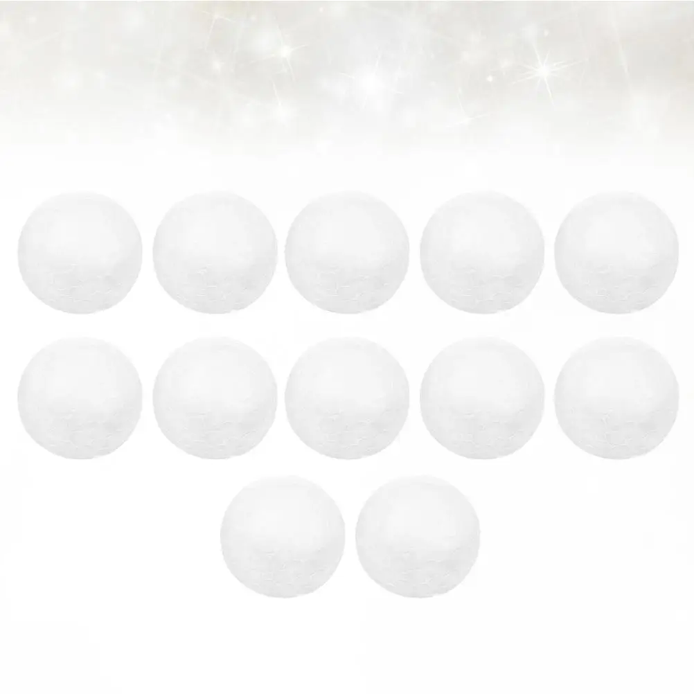 12 Pcs Foam Balls Craft Projects Children Gifts Solid DIY Educational Toy Ball Model Ornament Winter Christmas