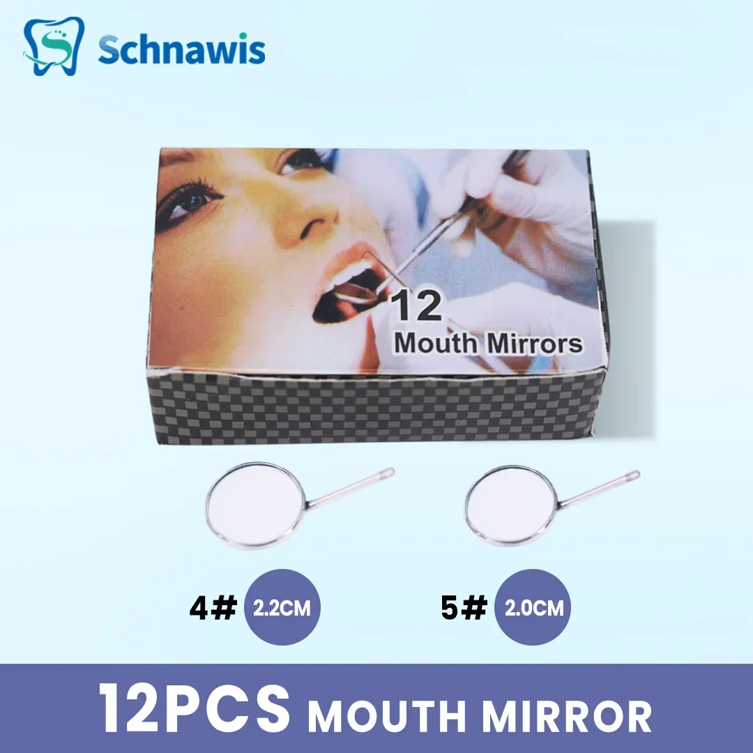 Dental Mouth Mirror Reflector Dental Mouth Mirror Oral Care Mouth Mirror Handle Dental Tools 4#/5# With Tool