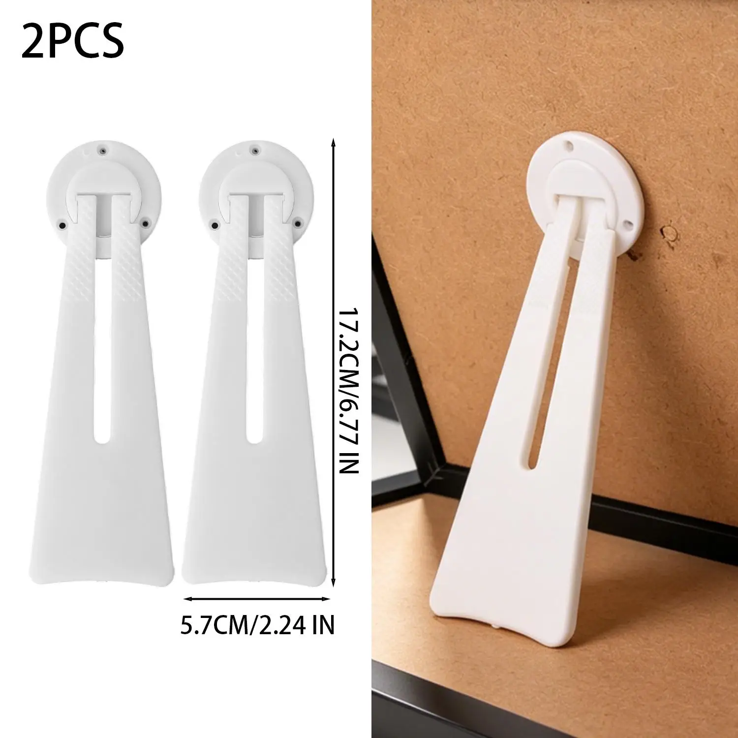 360 Rotatable Plastic Photo Frame Stand for Tabletop Display