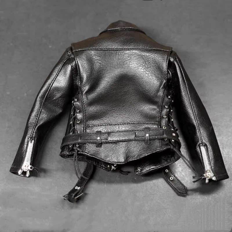 1/6 Bilancia Arnold Giacca In Pelle Nera Abiti Modello Giocattoli Per 12 "Action Figure Corpo ASTOYS AS044