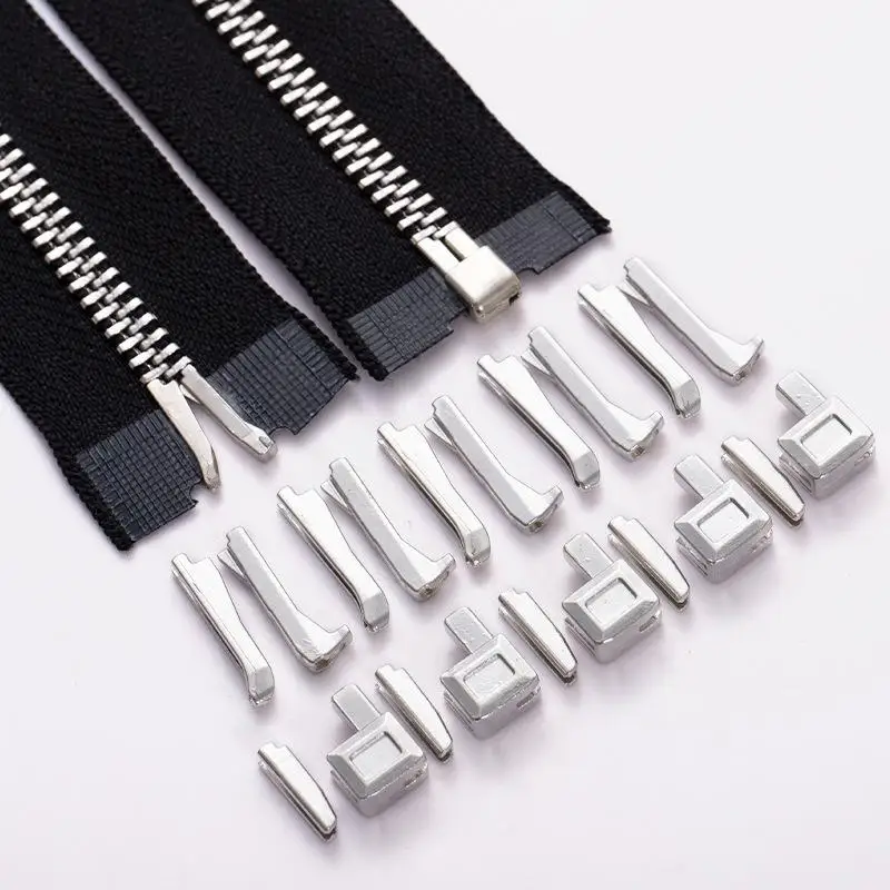 20-Piece Set Premium Metal Zipper Heads Gold Silver Bronze Black - Durable Smooth for DIY Clothing Luggage Repair 2030 image 4