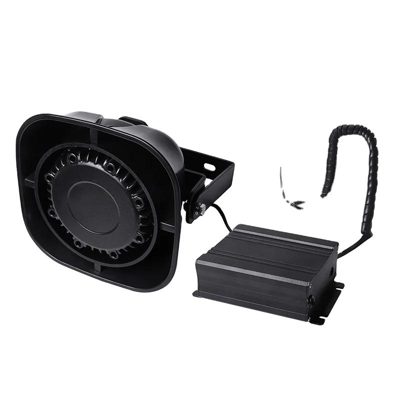 Professional  4-Way Aluminum Waterproof Horn Siren Speaker 12V Fire Car Amplifier Alarm 2-Year Warranty