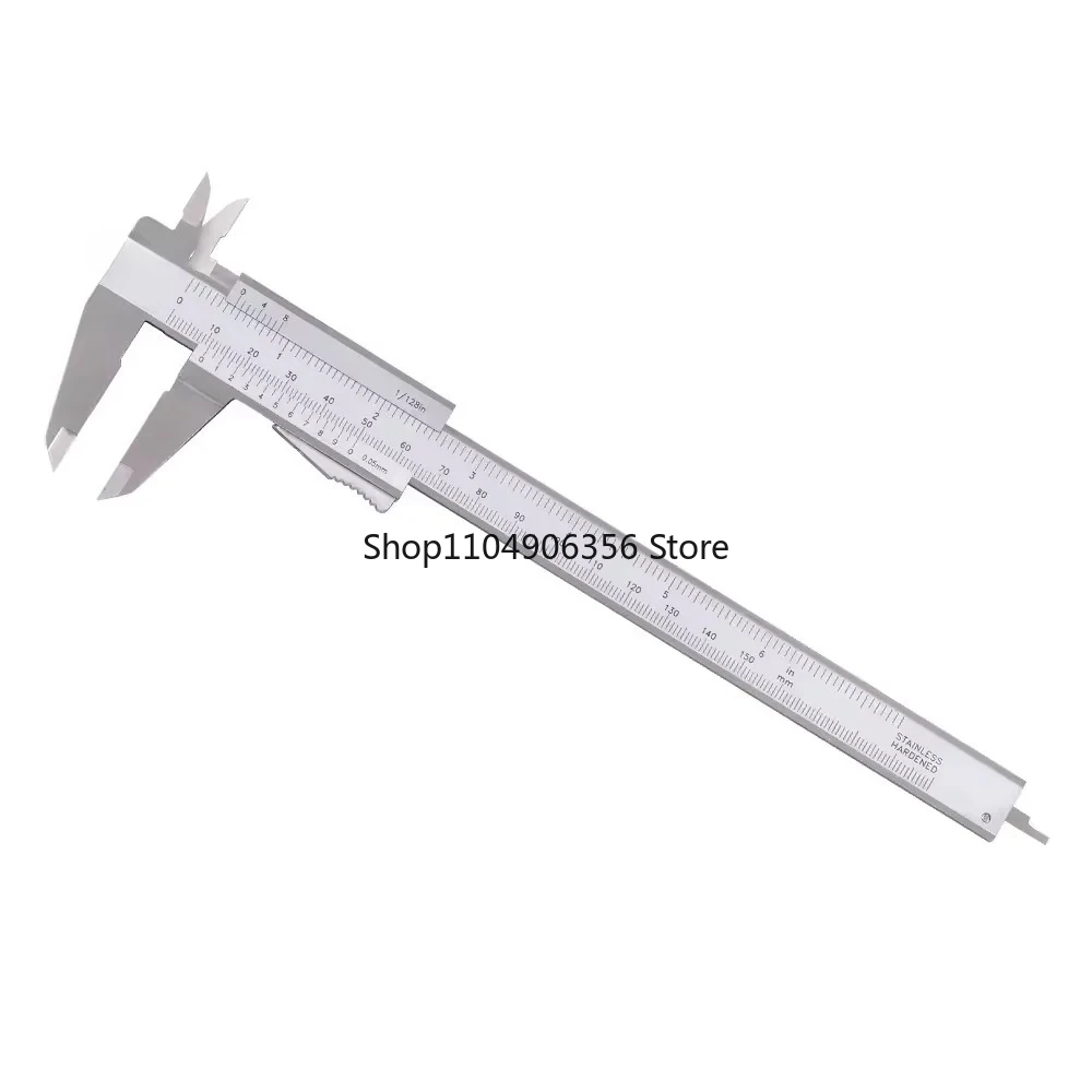

for Dasqua Stainless Steel 0-150mm 6 Inch Monoblock Vernier Caliper Auto-locking Function Manual Caliper Analog Caliper Gauge