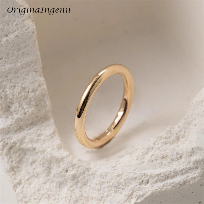 14K Gold Filled Dainty Stacking Ring Handmade Band Ring Minimalism Jewelry Tarnish Resistant Jewelry Custom Women Ring