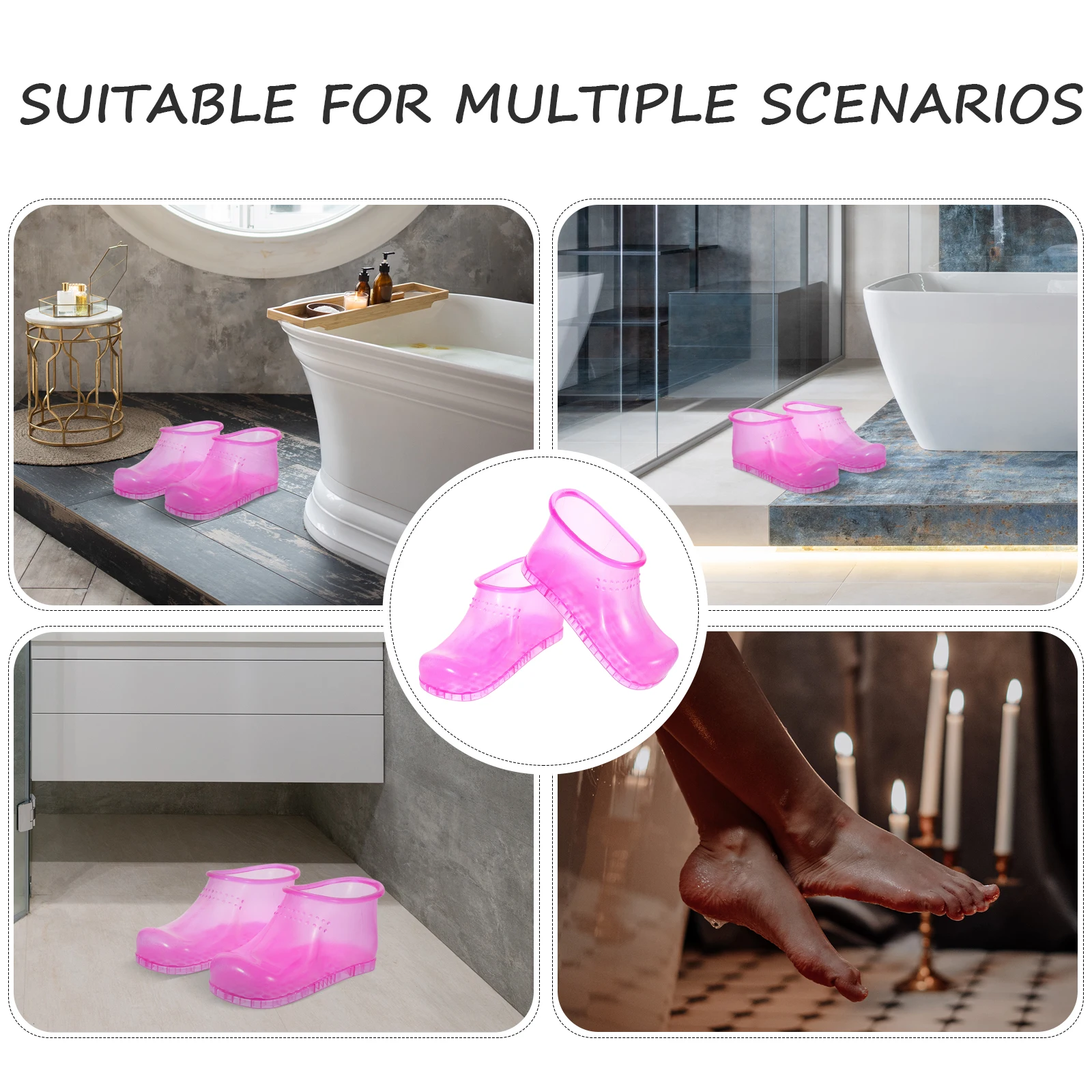 

1Pair Foot Soaking Shoes Warm Water Relaxation Home Elderly Parents Loved Ones Convenient Use Long Time