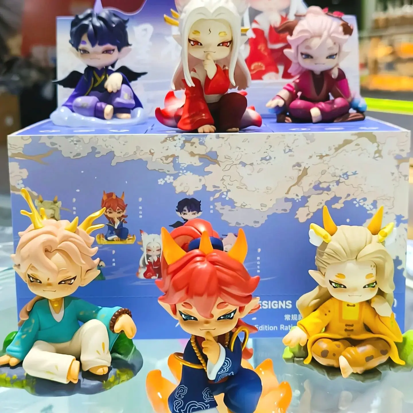 

Thousand Stars Mountain And Sea Star Series Blind Box Classic Ancient Figure Collection Trendy Plaything Model Desktop Decor Toy