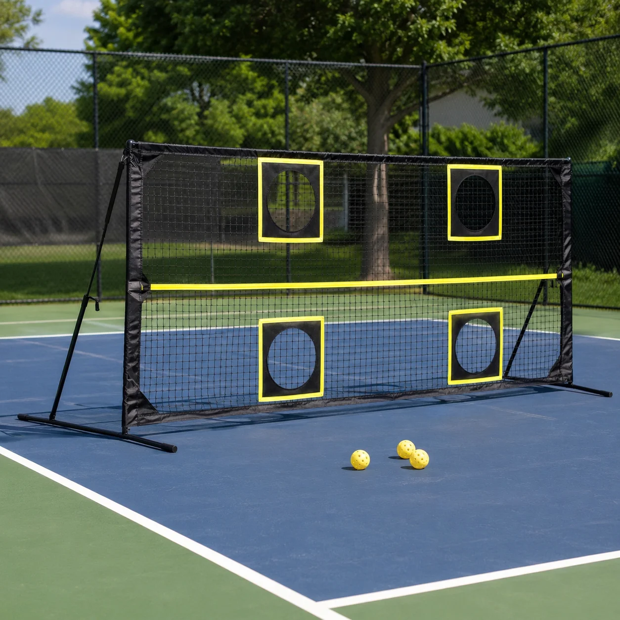 Customization   Pickleball Rebound Net Trainer for Return Practice at Home