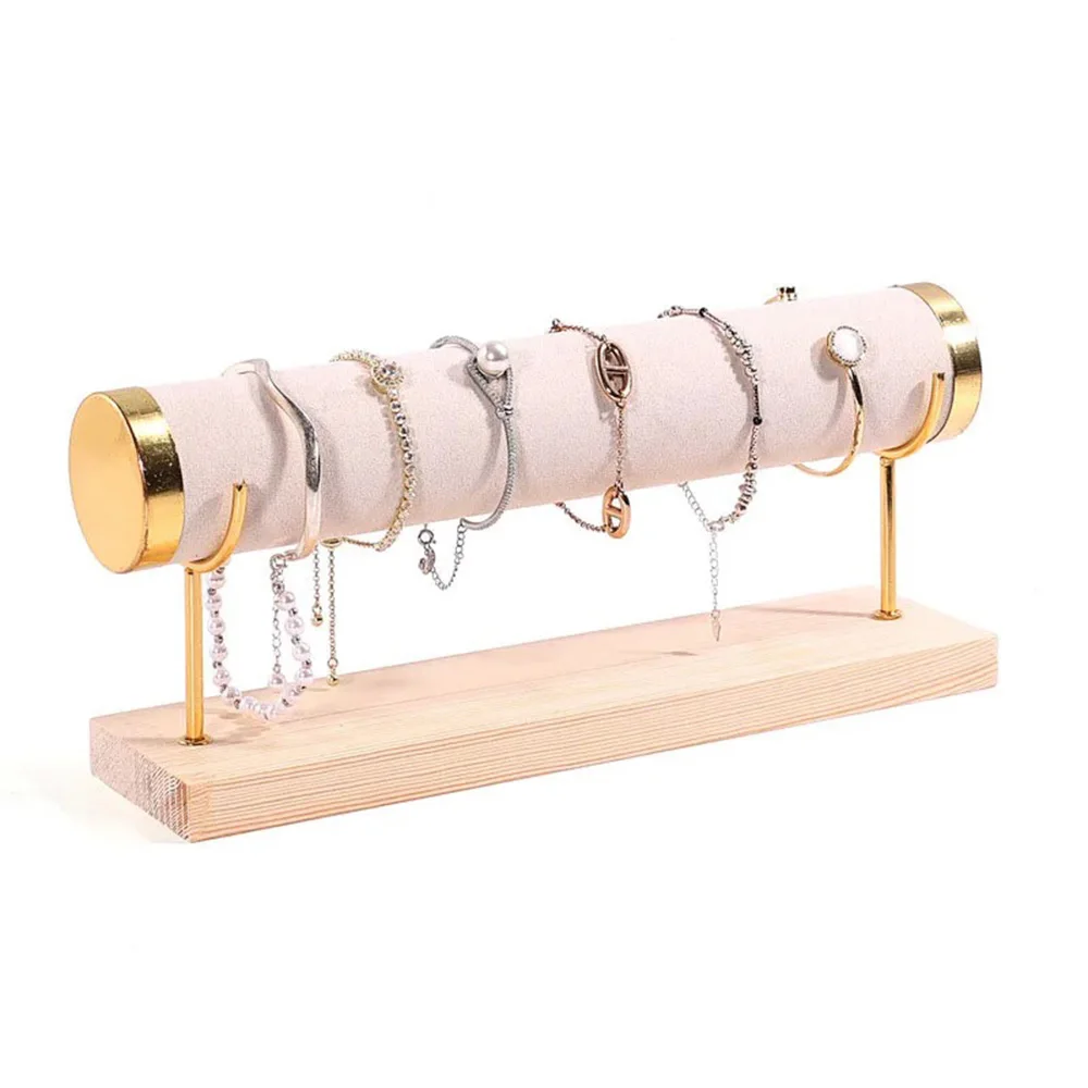 Jewelry Bracelet Watch Display Stand Organizer Wooden Creative Jewelry Rack Bracelet Storage Home Accessory Single Layer