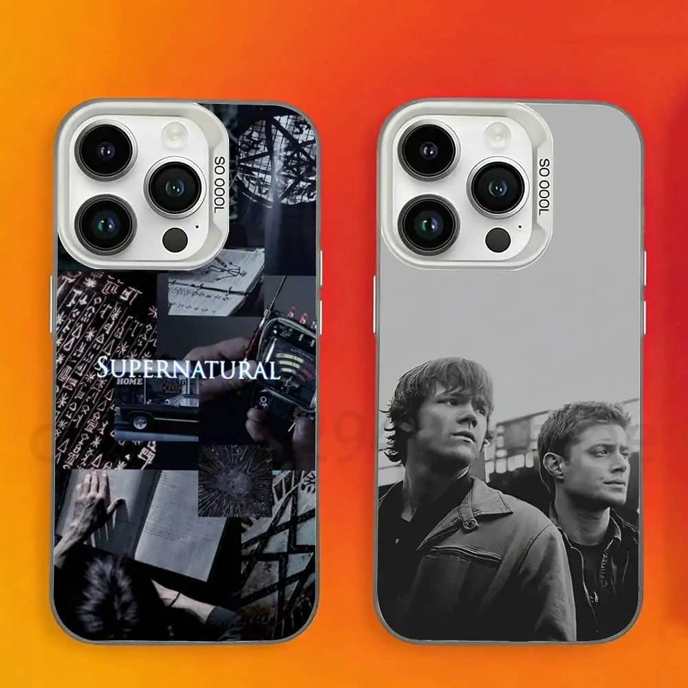 

S-Supernatural TV Series Phone Case For iPhone 17,16,15,14,13,12,11,Pro,Max,Plus,Mini Candy Matte Shockproof Cover