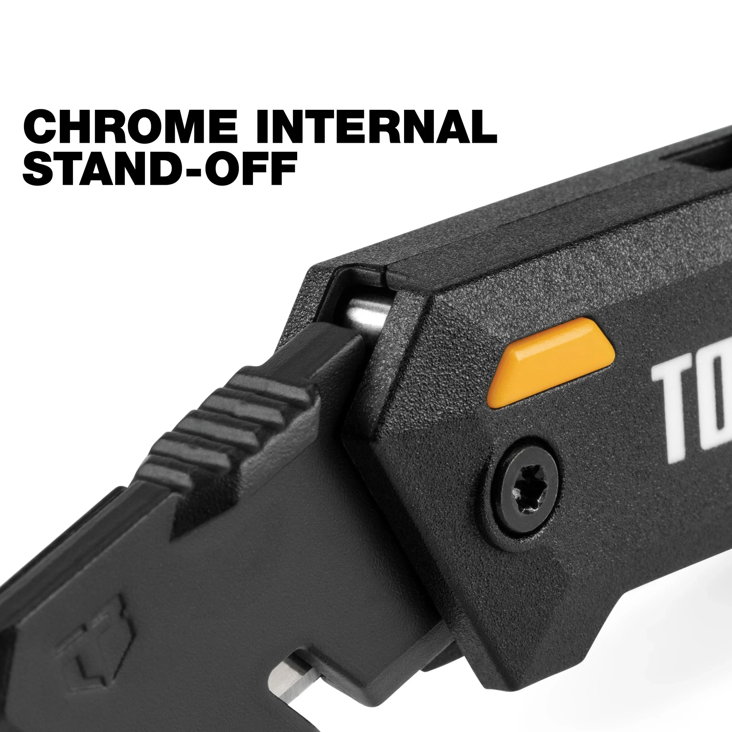 TOUGHBUILT TB-H4-12-C Compact Folding Utility Knife, Multi-function Wire Cutting Tool with Button Lock & Steel Belt Clip