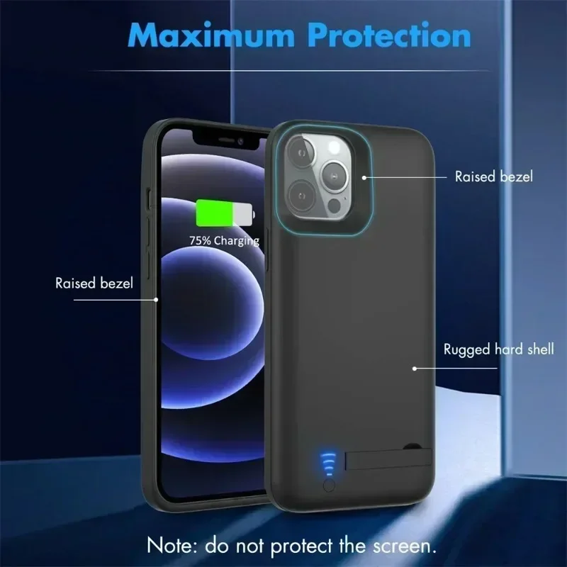 10000mAh Battery Charger Case for IPhone 7 8 6 Plus X XS XR Charging Case for IPhone 11 12 13 14 15 Pro Max Power Bank Cover