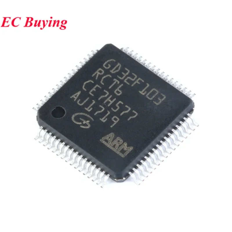 2Pcs/1pc GD32F103RCT6 GD32F103 GD32 GD32F 103RCT6 LQFP-64 ARM 32 Bit Microcontroller Chip MCU IC Controller New Original