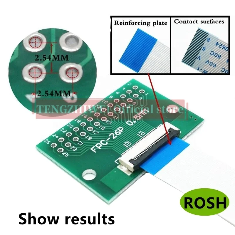 5 шт., плата адаптера FFC/FPC 0,5 мм-26P до 2,54 мм