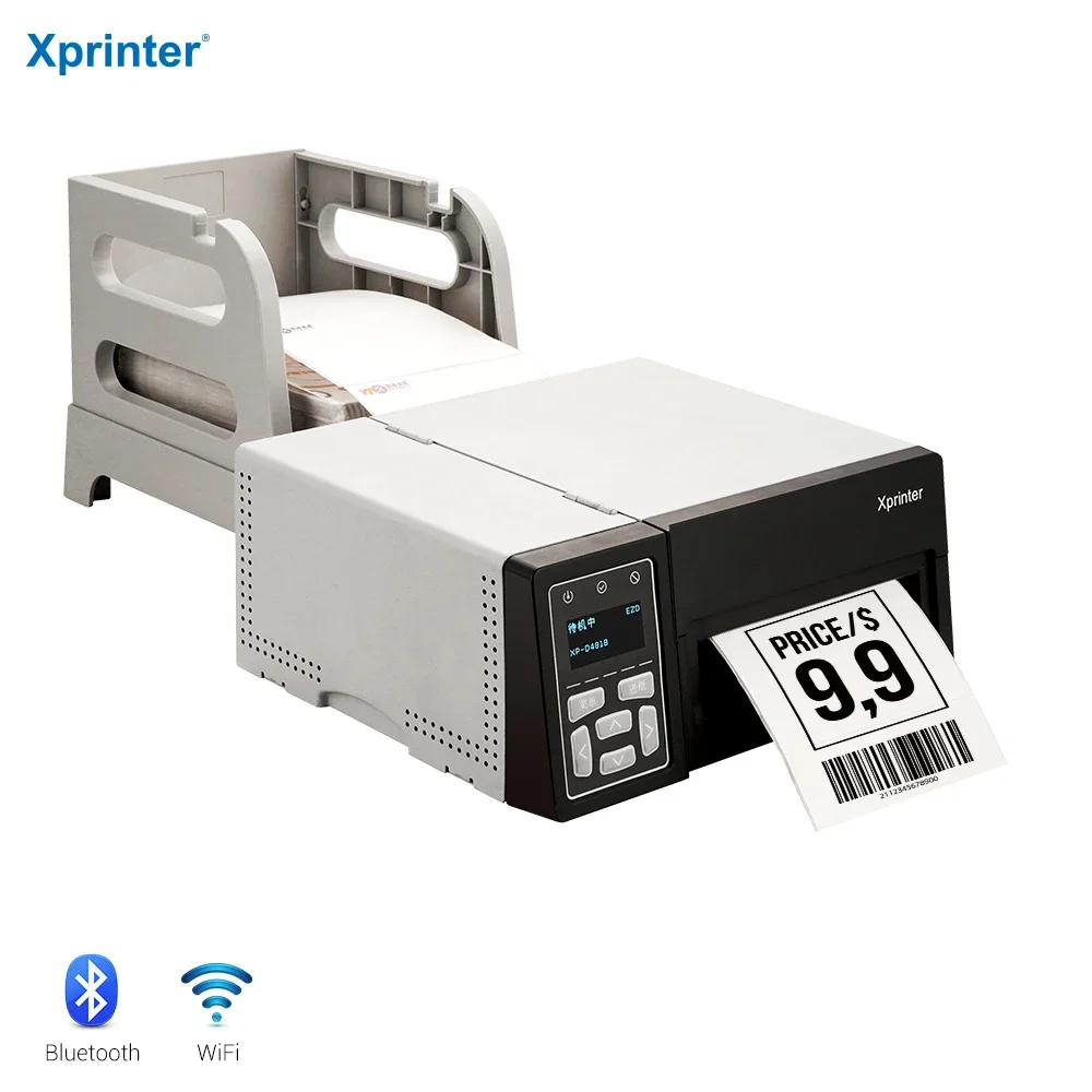 Xprinter XP-D481B Industrial Thermal Printer QR Code Printing Bluetooth Printer For Industrial Machine Thermal Label Printer