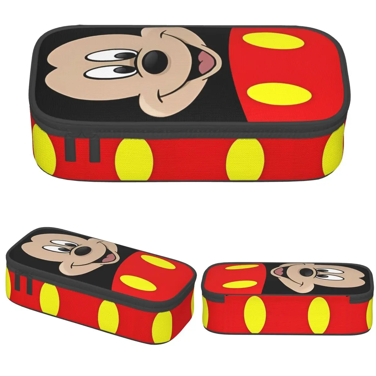 

Mickey Mouse Pencil Case Large Storage Kawaii Pen Bag Cosmetic Bags for Women Men