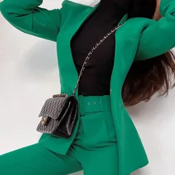 2024 autumn new women's clothing style fashionable and versatile slimming multi color suit set