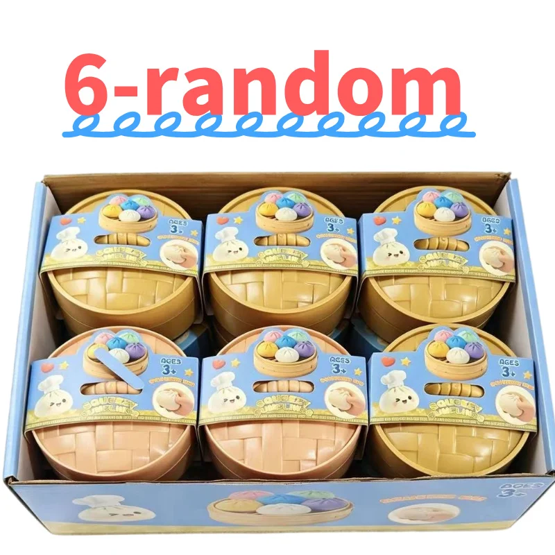 Druckentlastende Squishies: Niedliche, farbenfrohe Brötchen-Spielzeuge – Langsam aufsteigendes Anti-Stress-Fidget-Spielzeug als kreatives Geschenk für Erwachsene und zur Angstlinderung