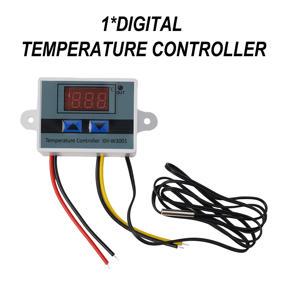 24V Digital Thermostat Temperature Controller With Probe For Solar Water Heater Aquarium Terrarium Vivarium