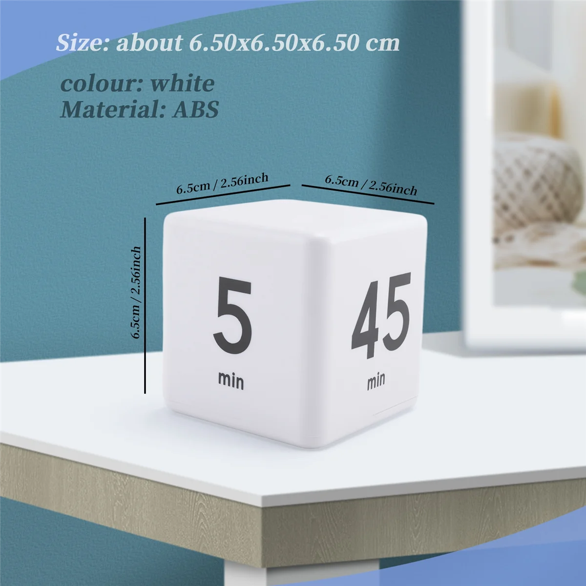 A24UCube Timer Kitchen Timer Time Management Timer for Gravity Sensor Flip for Time Management and Countdown 25-5-45-15 Minutes