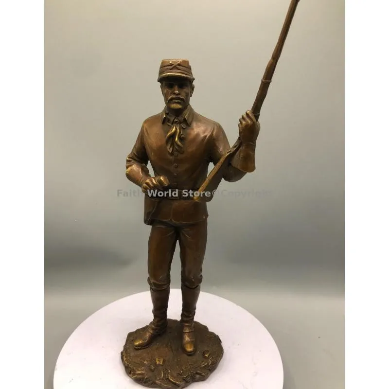 TOP collection French France classic Novel Character figure Musketeer bronze sculpture statue home decoration 32cm large