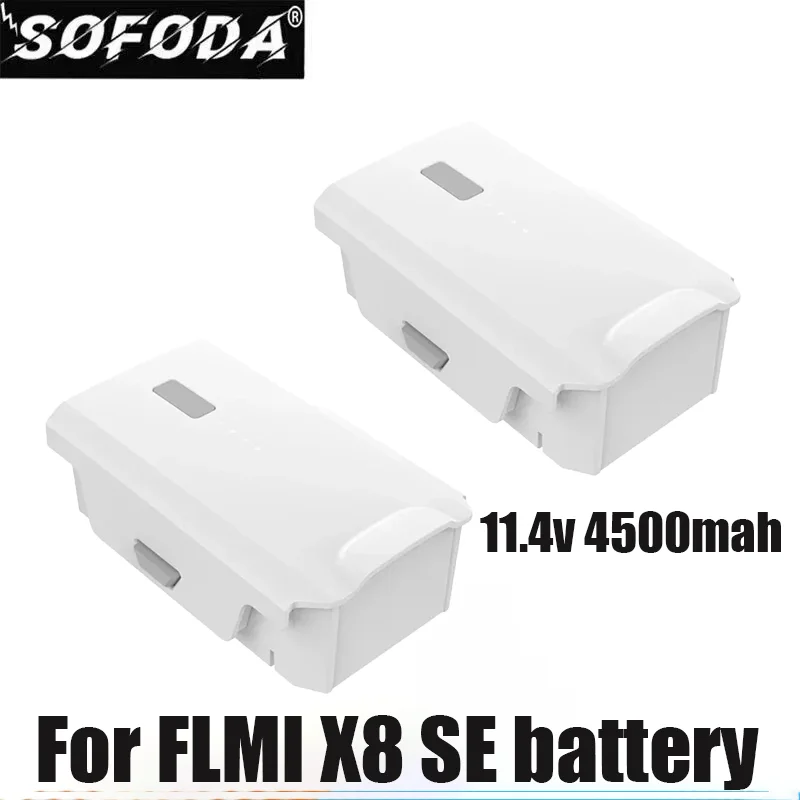 New 2024 Bateria Lipo recarregável para FIMI X8 SE Drone, Peças sobressalentes inteligentes RC Quadcopter, 11.4V, 4500mAh