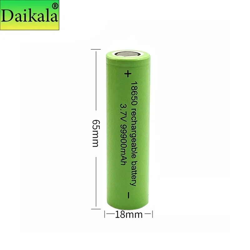 2024 KC certified 3.7V 99900MAH 18650 lithium-ion rechargeable battery, suitable for keyboard toy models, mouse alarms