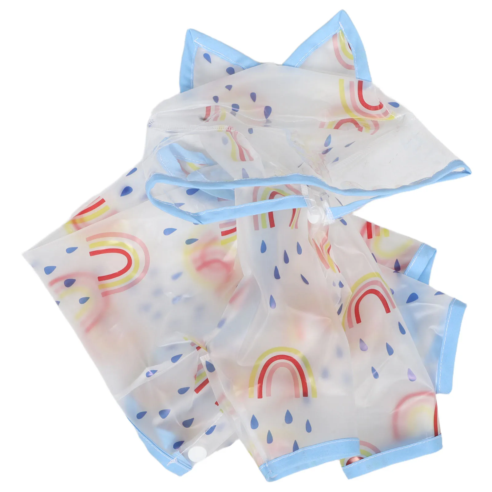 

Pet Raincoat Doggy Clear with Hat Waterproof Pvc Full Coverage Small Foldable Portable Jacket Hooded