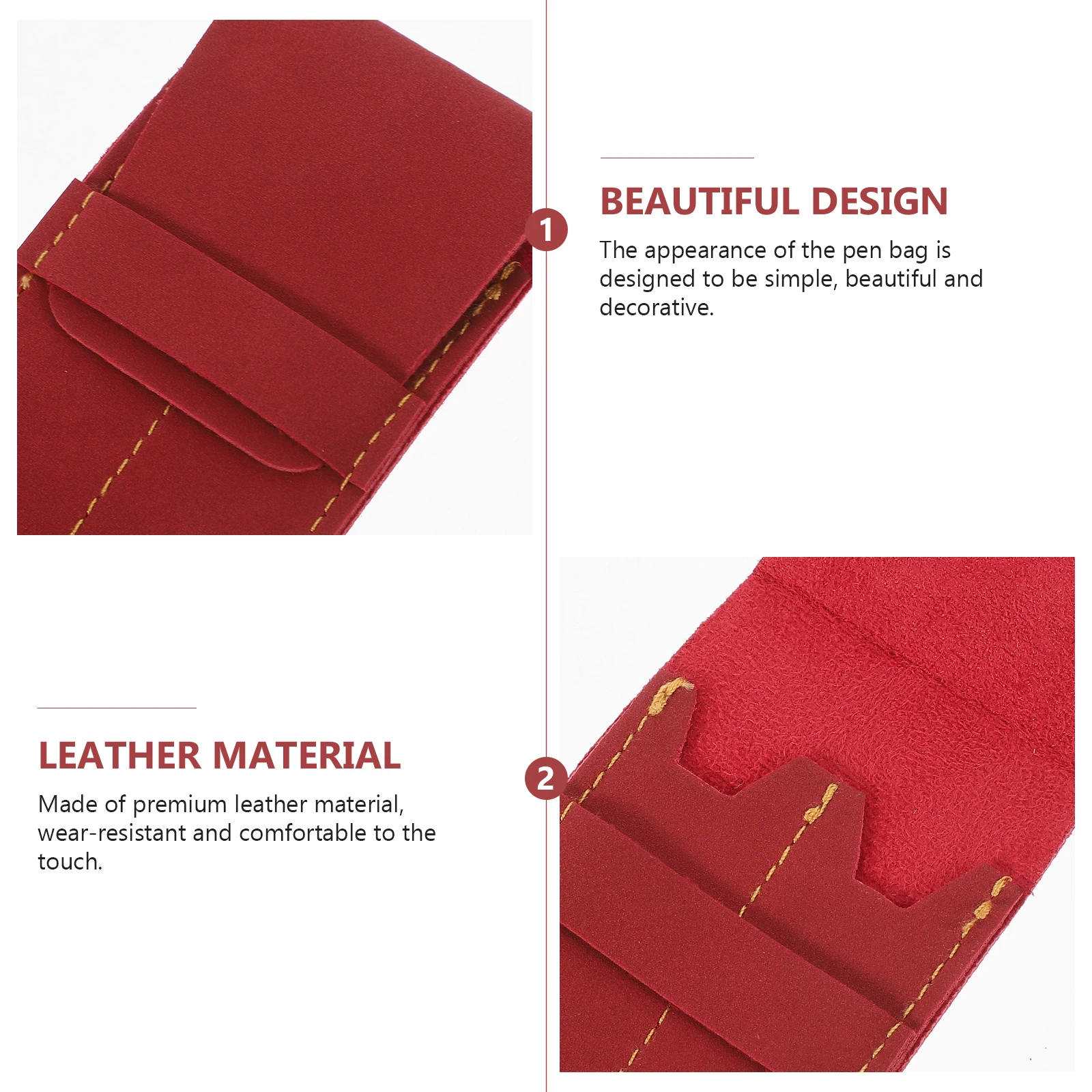 

2pcs Nurse Holder Sleeve Leak-Proof Pencil Bag Pocket Organizer Doctors Pen Pouch Ballpoint Pen Sleeve Storage Container