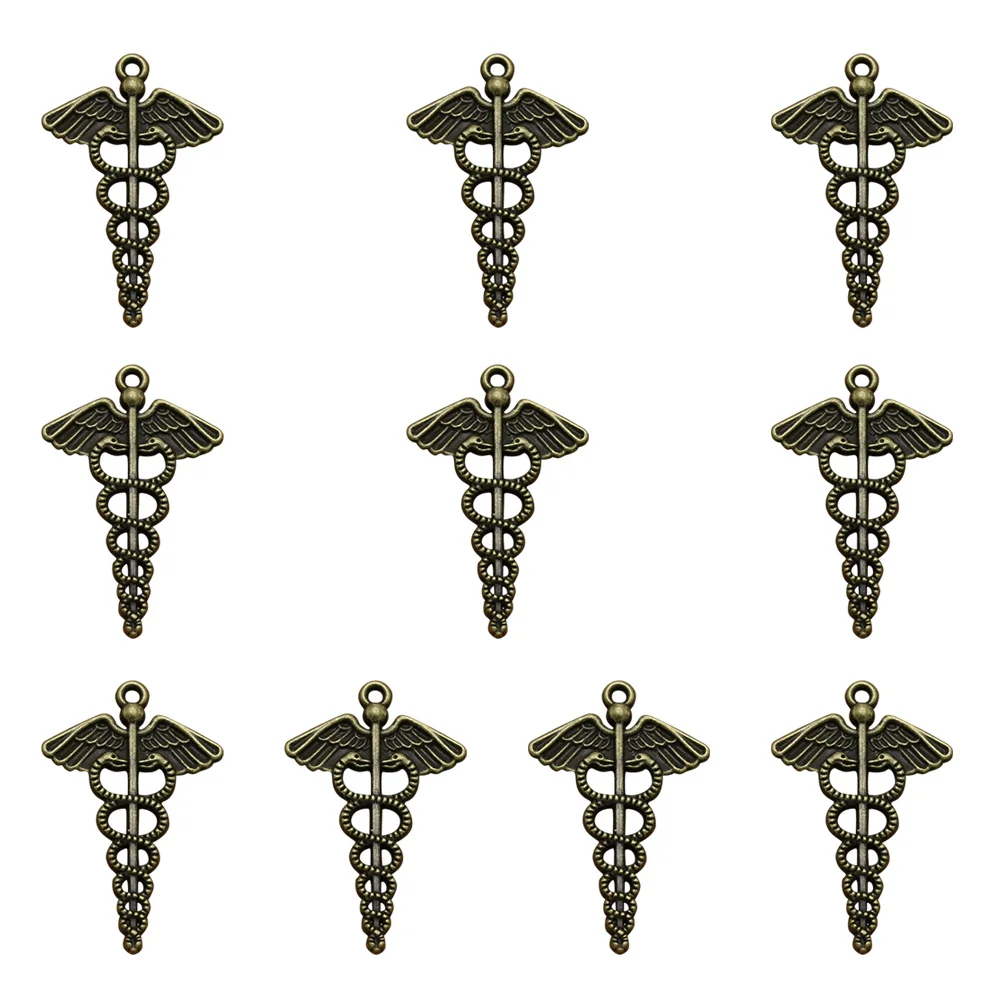 10 Pcs DIY Jewelry Making Accessory Pendants Alloy Charm Vintage Silver Unique Shape Design Charms Simple