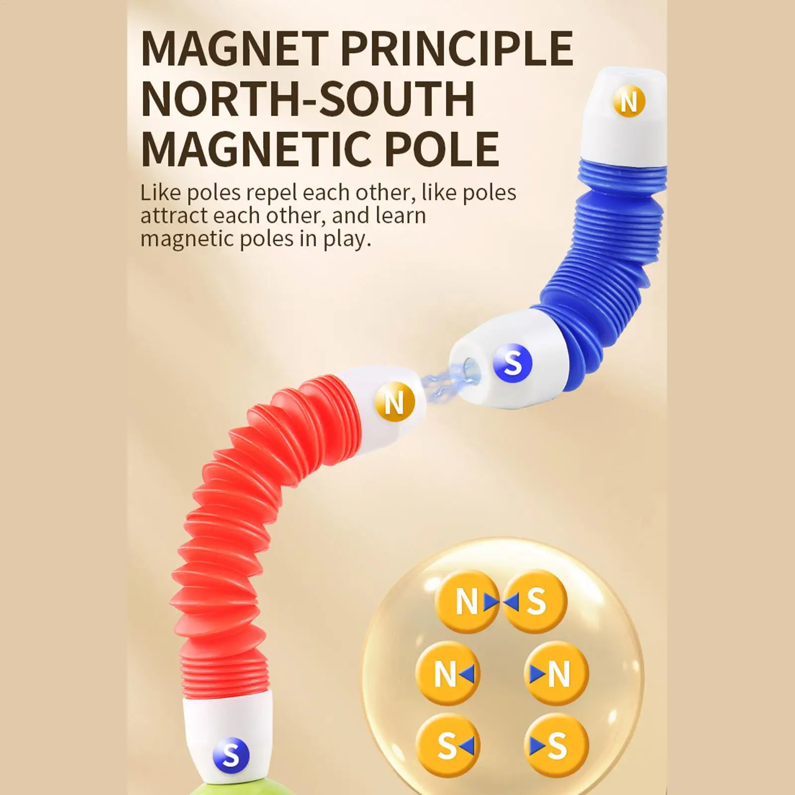 자석 공과 막대 세트 건설 학습 활동 소년 소녀 유아 청소년을 위한 텔레스코픽 자석 스틱 빌딩 세트