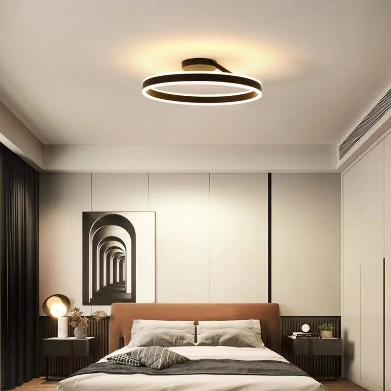 

Aluminum Modern Minimalist Home Round Simple Lighting Dimmable LED Ceiling Light for Living Room Bedroom