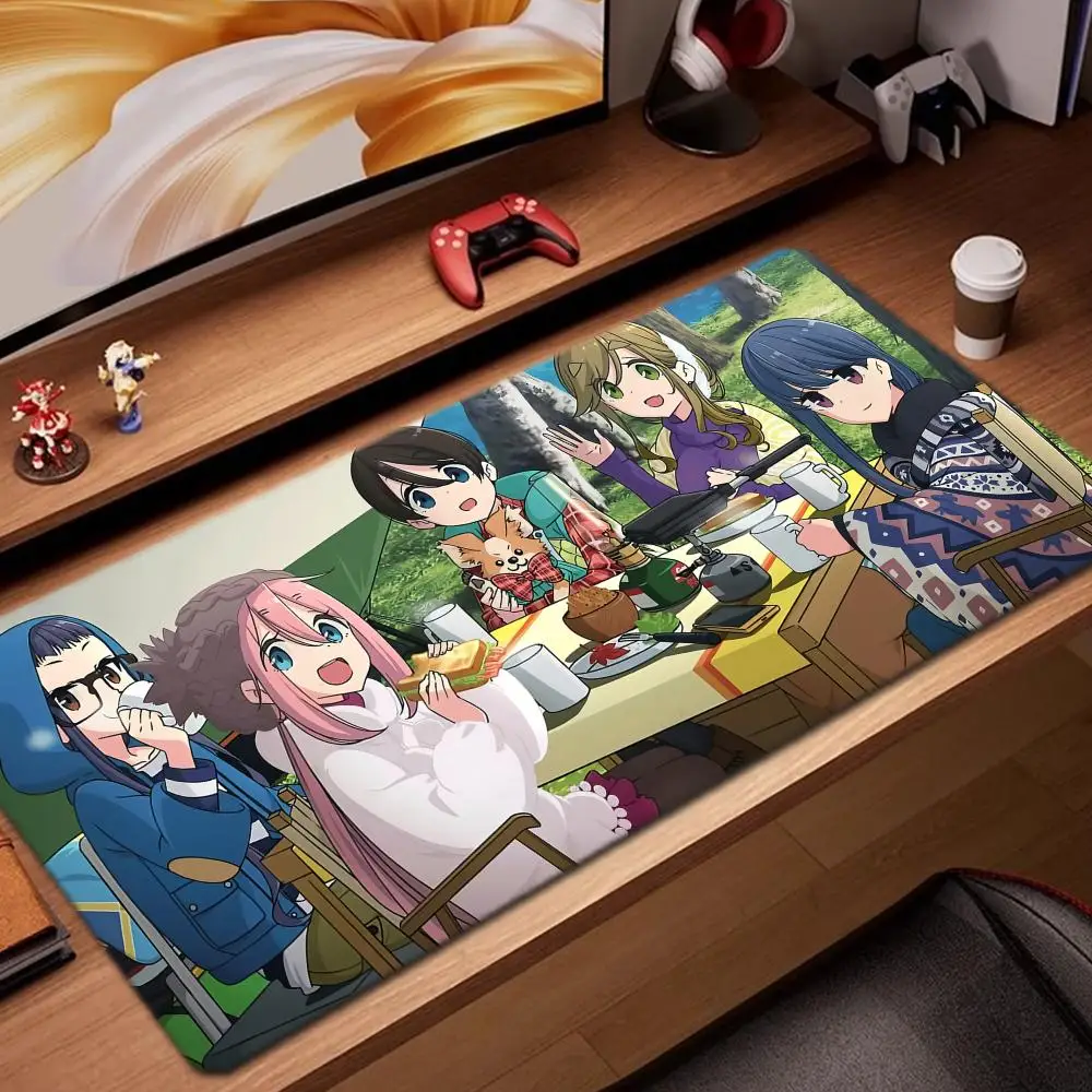

anime Laid Back Mouse Pad Game Accessories keyboard pad XXL large locking edge 900X400 mm table mat Gaming mousepad