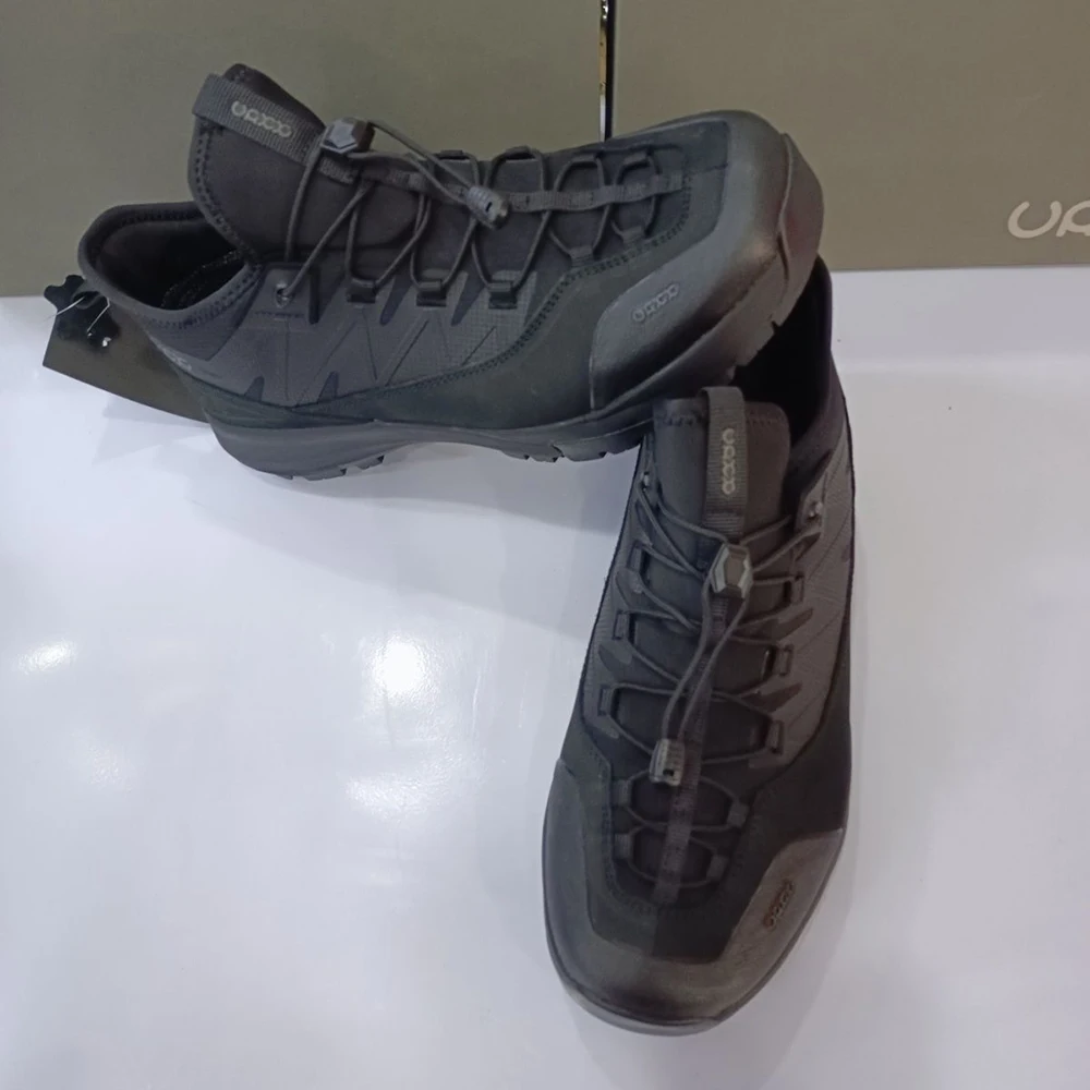 Leather Shoes Men Luxury Commuter Sneaker Elastic Buckle Waterproof Outdoor Hiking Camping Running Walking Travel Loafers Chic