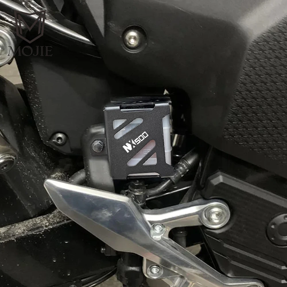 

Motorcycle Accessories CNC aluminium Rear Fluid Reservoir Guard Protector Cover FOR HONDA NX 400 500 NX400 NX500 2024 2025 2026