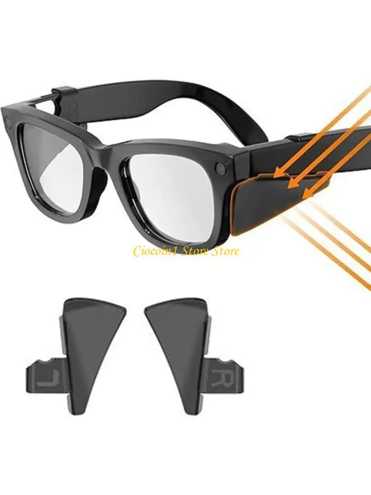 A3PC Sun Reduction Panel For Intelligent Glasses Lightweight ABS Build Accommodates Multiple Styles Simple Attach Attachment